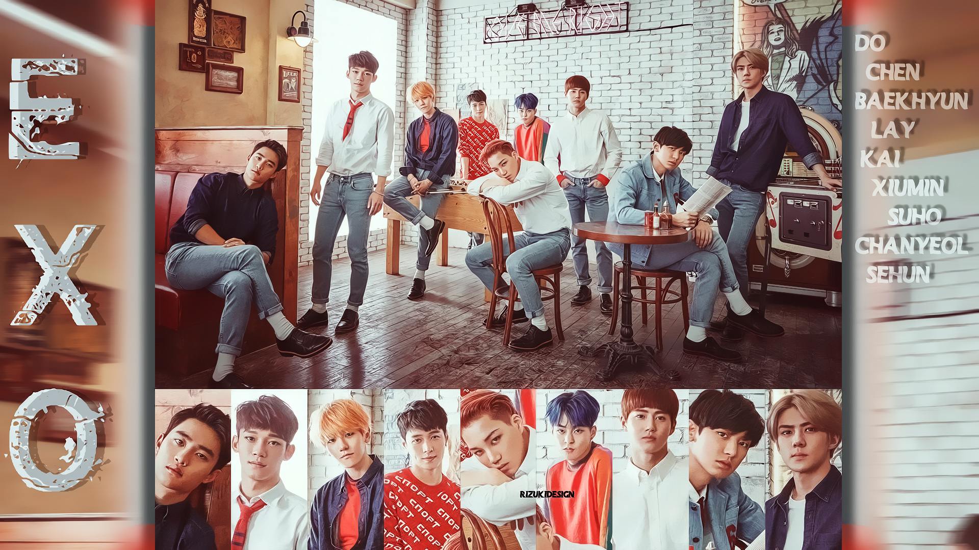 Exo Love Me Right Wallpaper By Rizuki Design